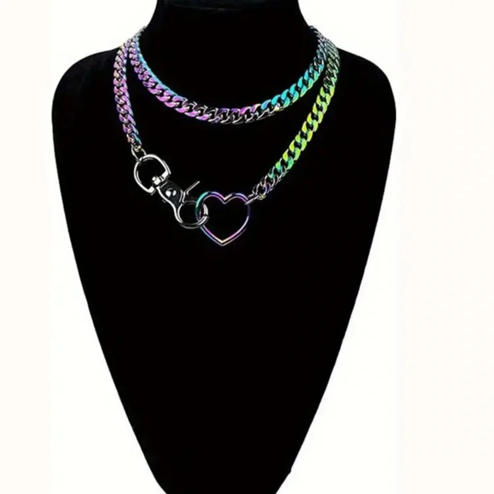 Multi-Layer Cuban Chain Y-Shaped Necklace - New Jk Spice Street Style - Picture 2 of 6